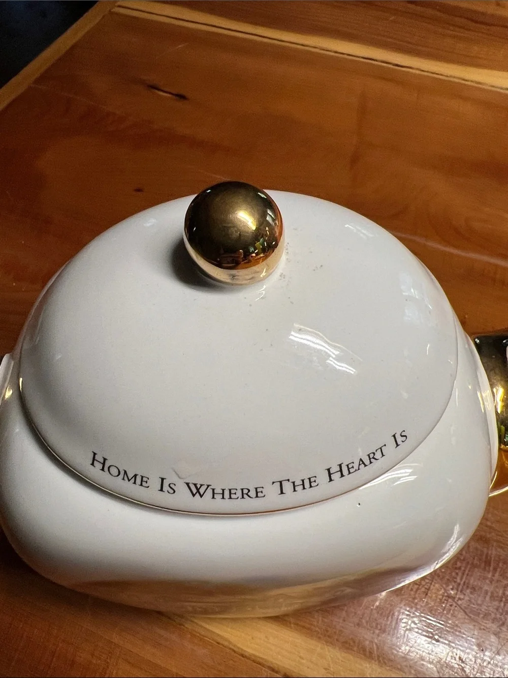 Thomas Kinkade white ceramic